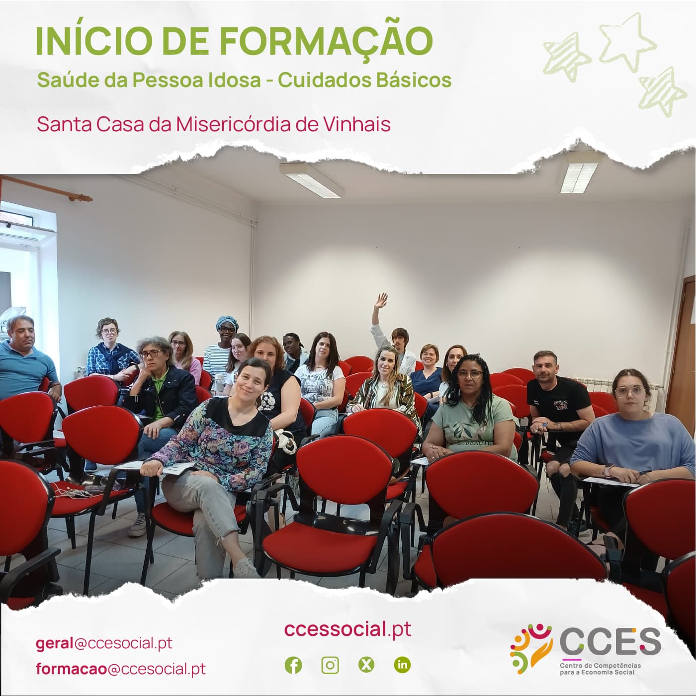 INÍCIO DE FORMAÇÃO – Saúde da Pessoa Idosa – Cuidados Básicos – Santa Casa da Misericórdia de Vinhais