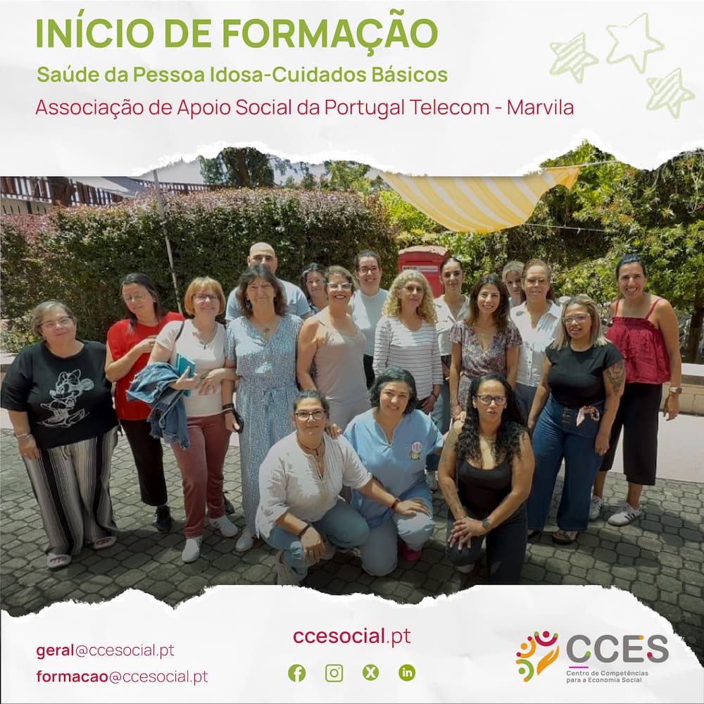 INÍCIO DE FORMAÇÃO – Saúde da Pessoa Idosa-Cuidados Básicos – Associação de Apoio Social da Portugal Telecom – Marvila