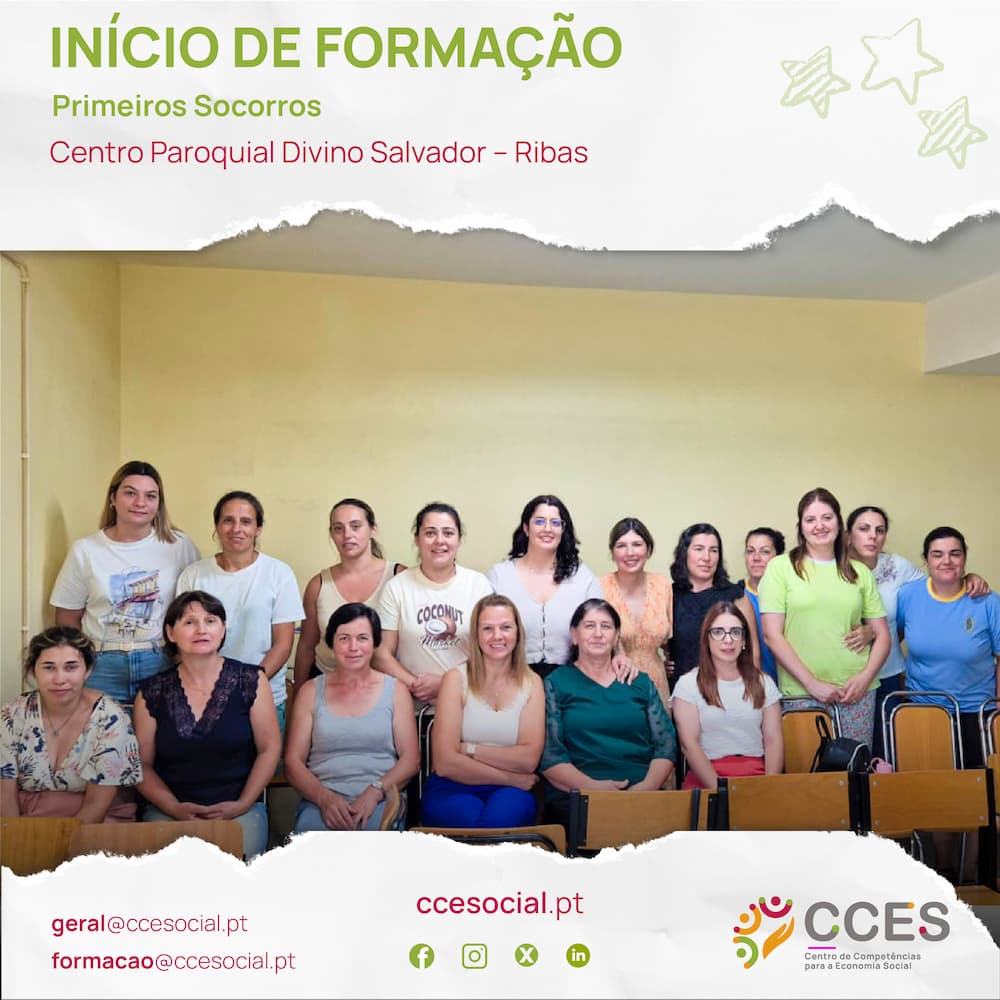 INÍCIO DE FORMAÇÃO – Primeiros Socorros – Centro Paroquial Divino Salvador – Ribas