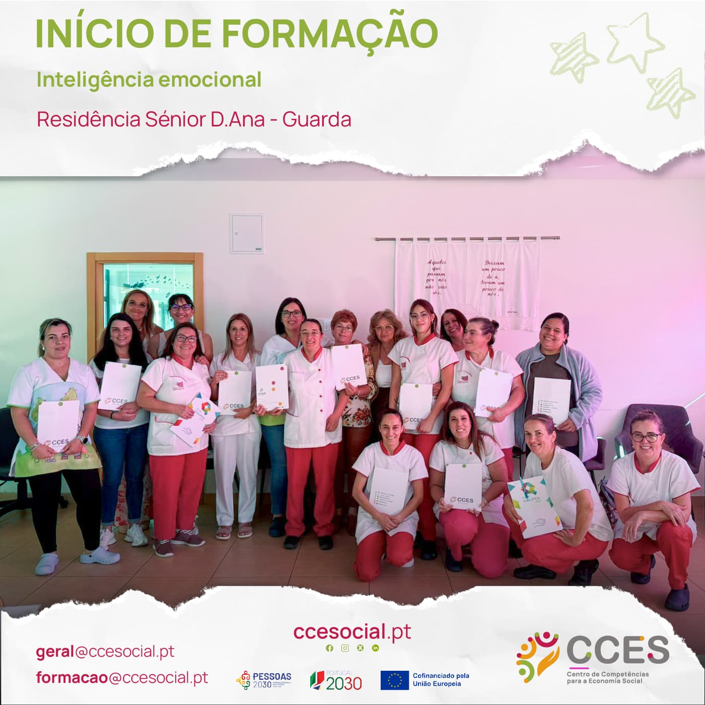 Fotografia formação Residência Sénior D.Ana - Guarda