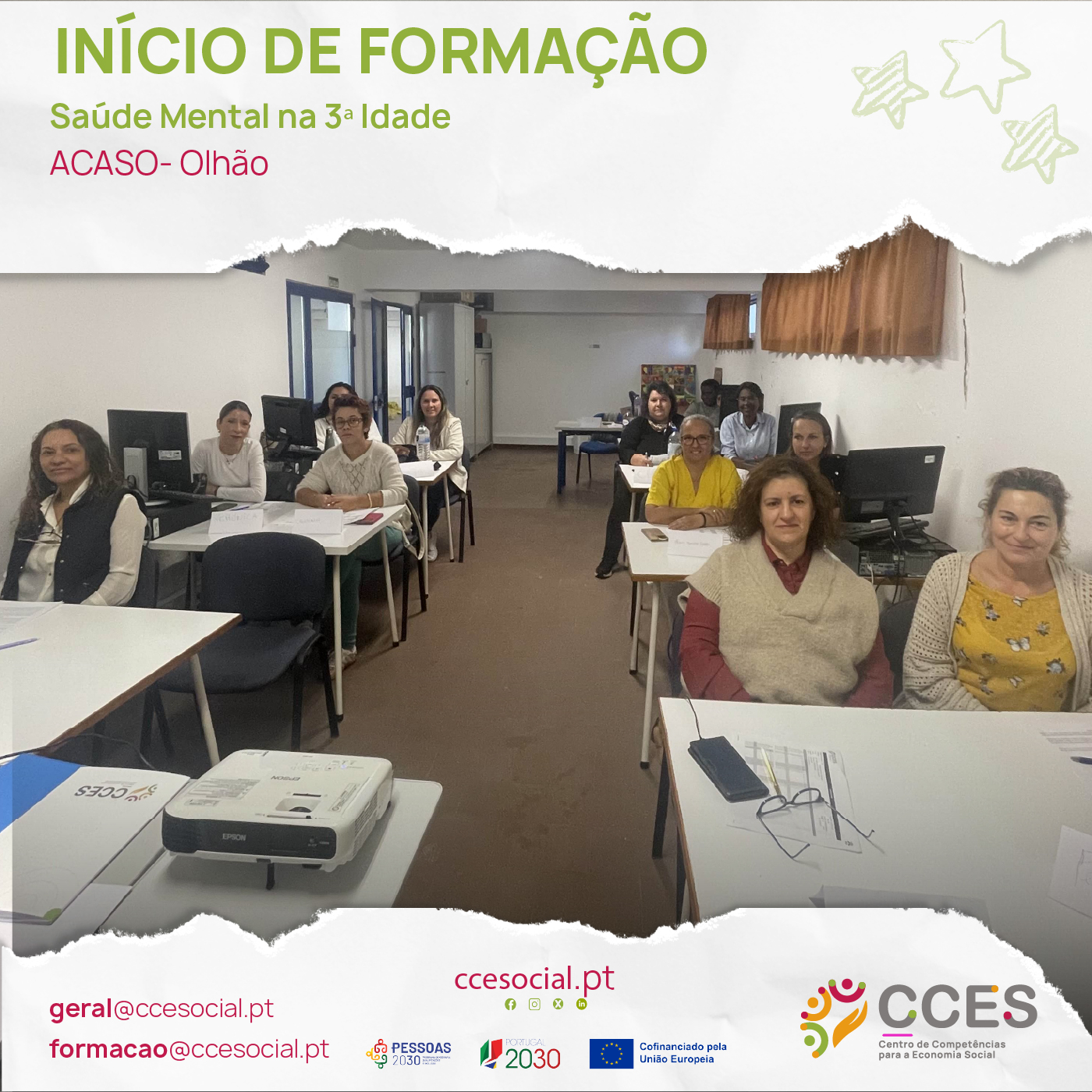 Início de formação- Saude Mental na 3 idade- ACASO