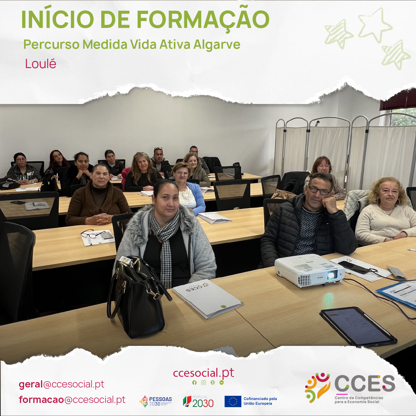 INÍCIO DE FORMAÇÃO- Percurso Medida Vida Ativa no Algarve- Loulé